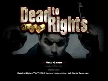 Dead to Rights screen shot title